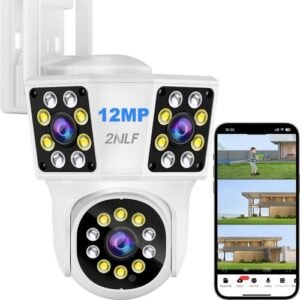 Caméra de sécurité Wifi 3 vision en 1 de 12MP